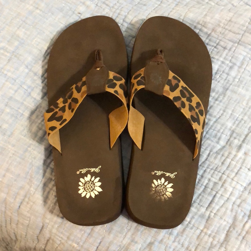 Yellow Box Flip Flops